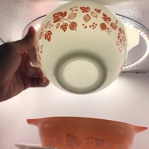 Pink Gooseberry Cinderella 4 Bowl Nesting Complete Set, 1957 - Picture 12 of 14